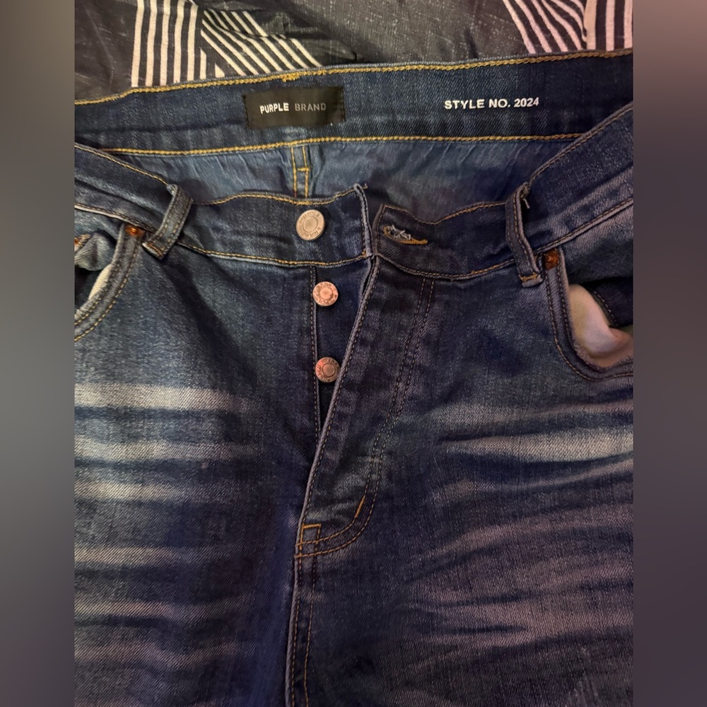 Purple jeans